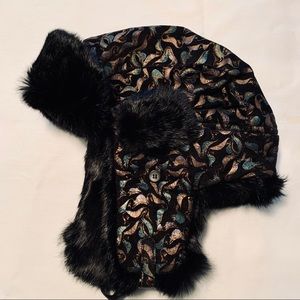 Genuine Leather & Fur Aviator Hat